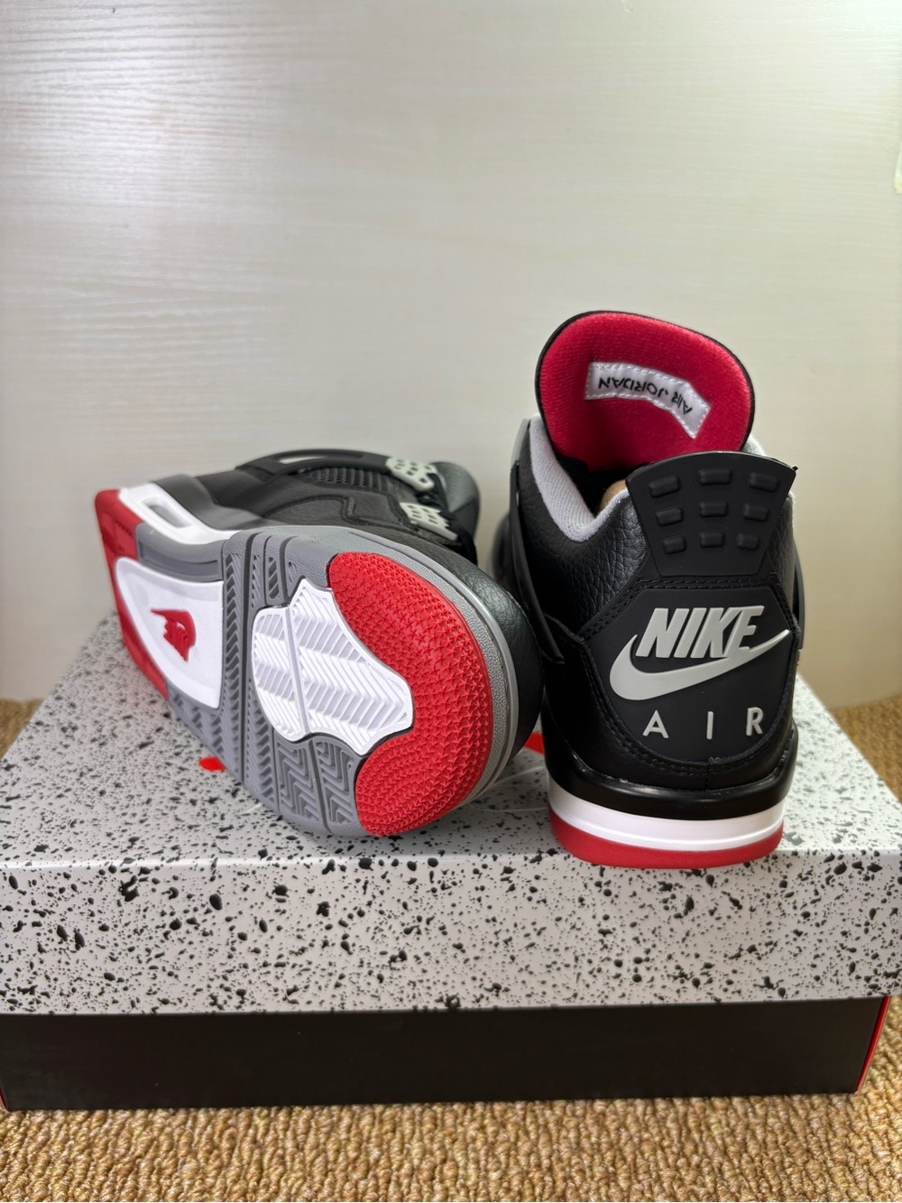 Jordan 4 Retro Bred Reimagined 2024 -Men’s Classic Basketball Sneakers Shoes - Picture 6 of 6